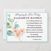 フローラ聖テレサ教祈りの言葉 カード (正面)