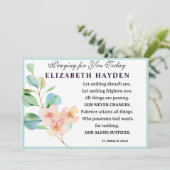 フローラ聖テレサ教祈りの言葉 カード (スタンド正面)