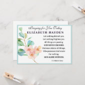 フローラ聖テレサ教祈りの言葉 カード (正面/裏面インサイチュ)