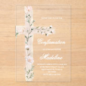 フローラ聖十字架の確認 アクリル招待状 (正面)