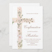 フローラ聖十字架の確認 招待状 (正面/裏面)