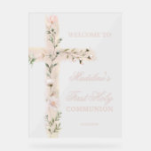 フローラ聖十字第一聖餐式 アクリルサイン (正面)