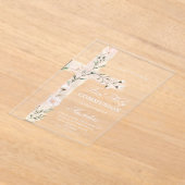 フローラ聖十字第一聖餐式 アクリル招待状 (レイダウン)