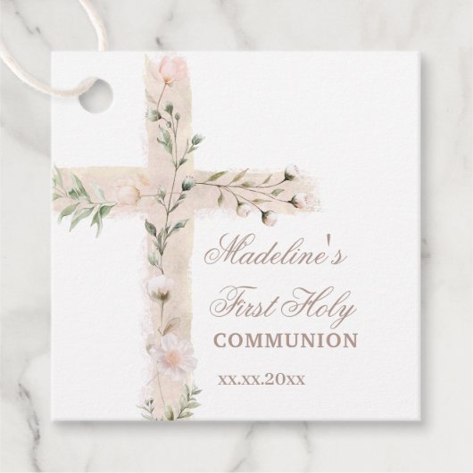 フローラ聖十字第一聖餐式 フェイバータグ (正面)