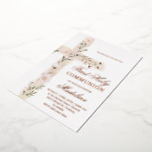 フローラ聖十字第一聖餐式 箔招待状 (回転した状態)