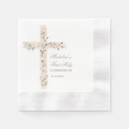 フローラ聖十字第一聖餐式 縁ありカクテルナプキン