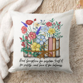 フローラ聖句 クッション (ブランケット)