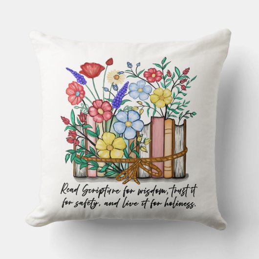 フローラ聖句 クッション (正面)