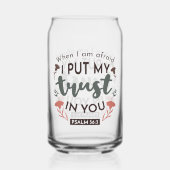 フローラ聖書の聖句アート「私はあなたを信頼する」 ガラス缶 (裏面)