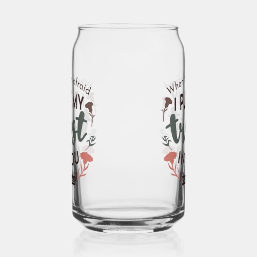 フローラ聖書の聖句アート「私はあなたを信頼する」 ガラス缶 (左)