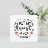 フローラ聖書の聖句アート「私はあなたを信頼する」 シーズンカード (スタンド正面)