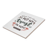 フローラ聖書の聖句アート「私はあなたを信頼する」 タイル (側面)