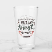 フローラ聖書の聖句アート「私はあなたを信頼する」 タンブラーグラス (裏面)