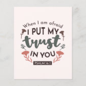 フローラ聖書の聖句アート「私はあなたを信頼する」 チラシ (裏面)