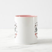 フローラ聖書の聖句アート「私はあなたを信頼する」 ツートーンマグカップ (中央)