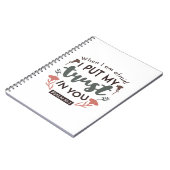 フローラ聖書の聖句アート「私はあなたを信頼する」 ノートブック (左側)