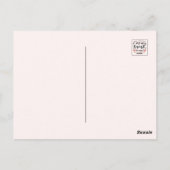 フローラ聖書の聖句アート「私はあなたを信頼する」 ポストカード (裏面)