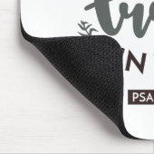 フローラ聖書の聖句アート「私はあなたを信頼する」 マウスパッド (コーナー)