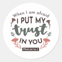 フローラ聖書の聖句アート「私はあなたを信頼する」