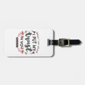 フローラ聖書の聖句アート「私はあなたを信頼する」 ラゲッジタグ (正面横)