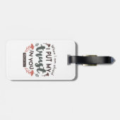 フローラ聖書の聖句アート「私はあなたを信頼する」 ラゲッジタグ (裏面横)