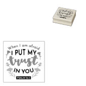 フローラ聖書の聖句アート「私はあなたを信頼する」 ラバースタンプ (押印)