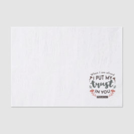 フローラ聖書の聖句アート「私はあなたを信頼する」 薄葉紙