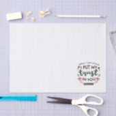 フローラ聖書の聖句アート「私はあなたを信頼する」 薄葉紙 (クラフト)