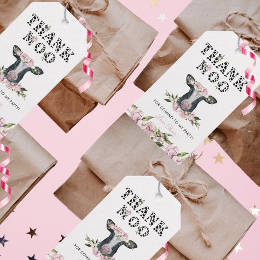 フローラ聖牛感謝していモー誕生日賛成 ギフトタグ