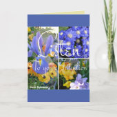 フローラ聞に直観的な引用文カード カード (正面)