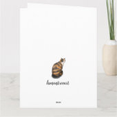 フローラ背景のマーマレード カード (裏面)