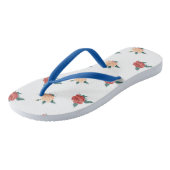 フローラ背景バラ ビーチサンダル (アングル)