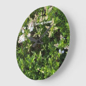 フローラ背景壁時計 ラージ壁時計 (傾斜)