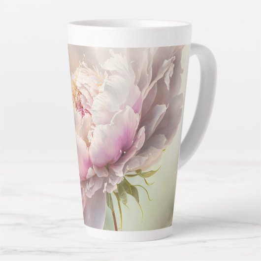 フローラ背景春花 カフェラテマグ (右アングル)