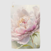 フローラ背景春花 ゴルフタオル (正面)