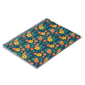 フローラ背景美しいデザイン-46566 ノートブック (左側)