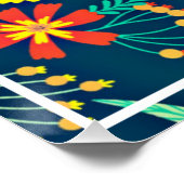 フローラ背景美しいデザイン-46566 ポスター (コーナー)