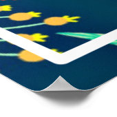 フローラ背景美しいデザイン-46566 ポスター (角)