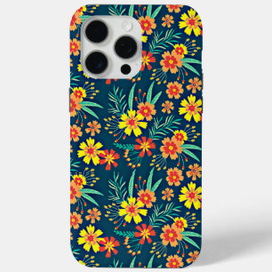 フローラ背景美しいデザイン iPhone 15 PRO MAXケース