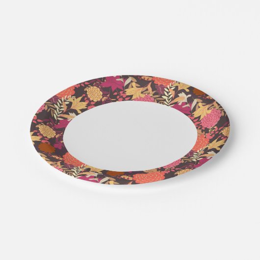 フローラ背景2 ペーパープレート (アングル)