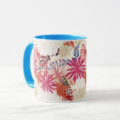 フローラ背景3 マグカップ (正面左)