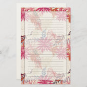 フローラ背景3 便箋 (正面/裏面)