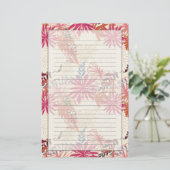 フローラ背景3 便箋 (スタンド正面)