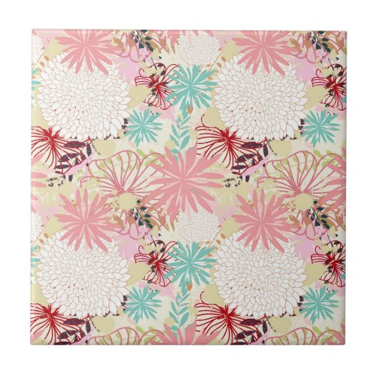 フローラ背景4 タイル (正面)