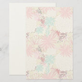 フローラ背景4 便箋 (正面/裏面)