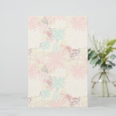 フローラ背景4 便箋 (スタンド正面)
