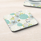 フローラ背景5 コースター (左側)
