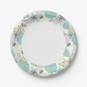 フローラ背景5 ペーパープレート (正面)