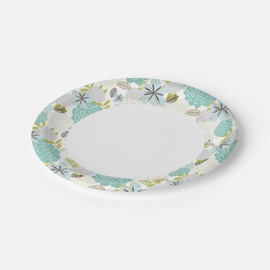 フローラ背景5 ペーパープレート (アングル)