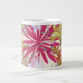 フローラ背景6 ジャンボコーヒーマグカップ (正面)